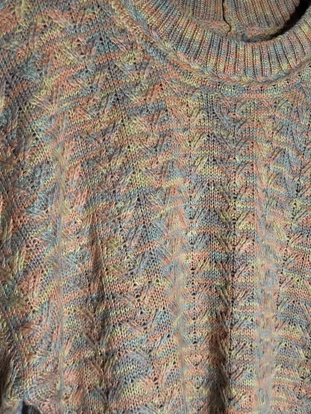Madewell Womens XL Marled Knit Short Sleeve Sweater Pullover Oversized Cozy - Picture 6 of 9